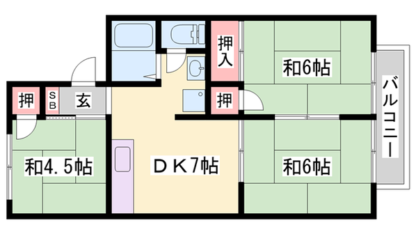 大久保駅 徒歩10分 2階の物件間取画像